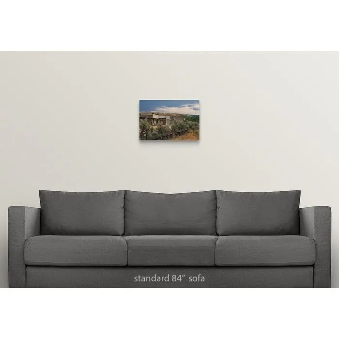 "Buildings in ghost town of Bannack in Montana" Canvas Wall Art