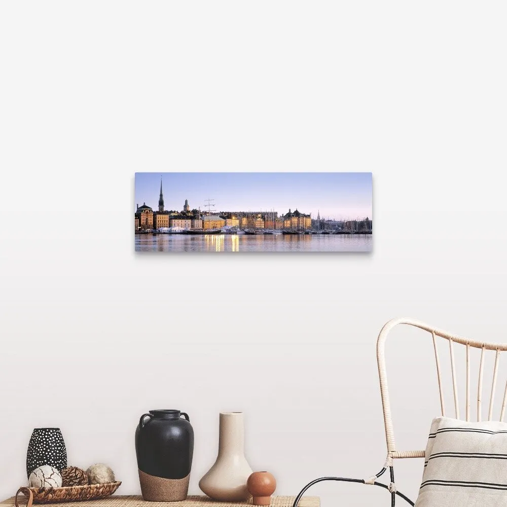 "Buildings on the waterfront, Old Town, Stockholm, Sweden" Canvas Wall Art