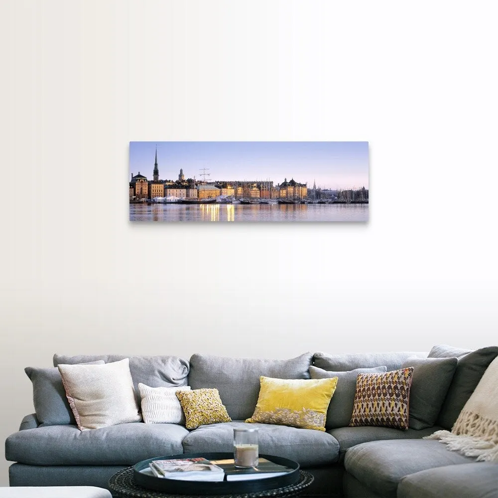 "Buildings on the waterfront, Old Town, Stockholm, Sweden" Canvas Wall Art