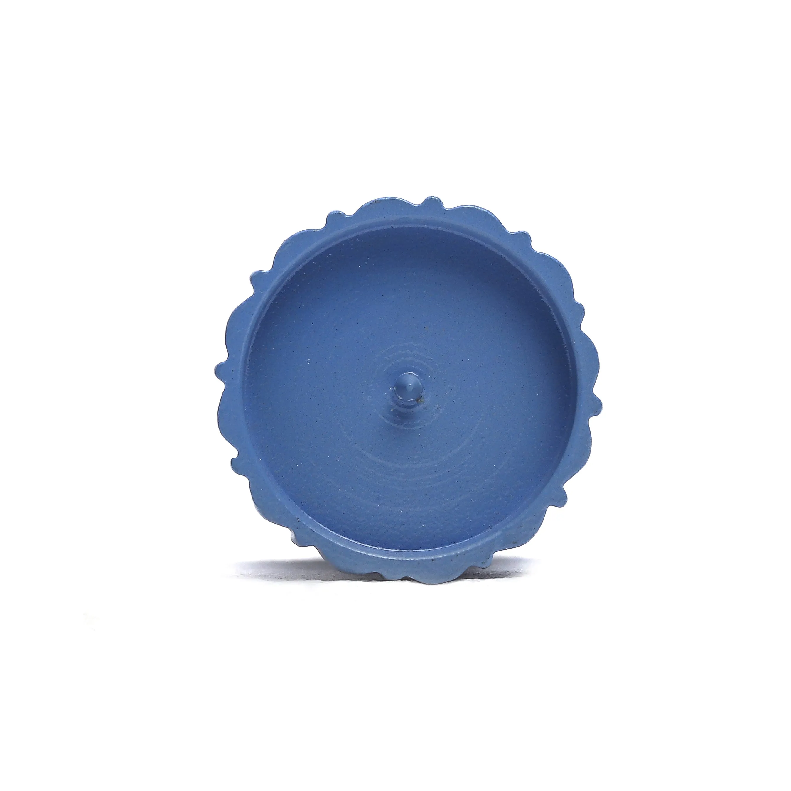 Qutub  Azure Blue Candle Stand - S