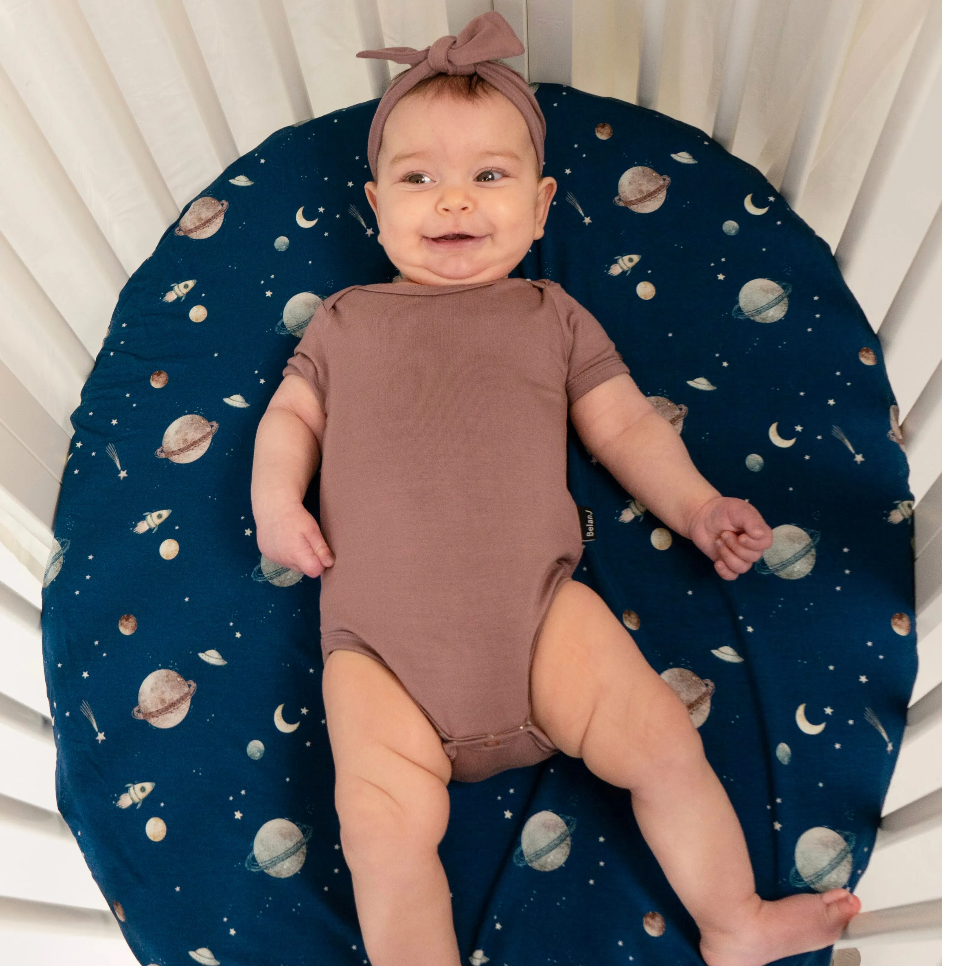 Short Sleeve Onesie - Twilight Mauve