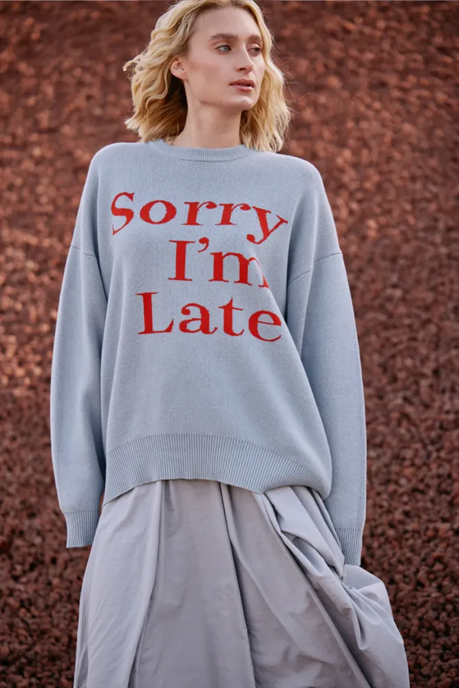 Sorry I'm Late Knit By M.A. Dainty