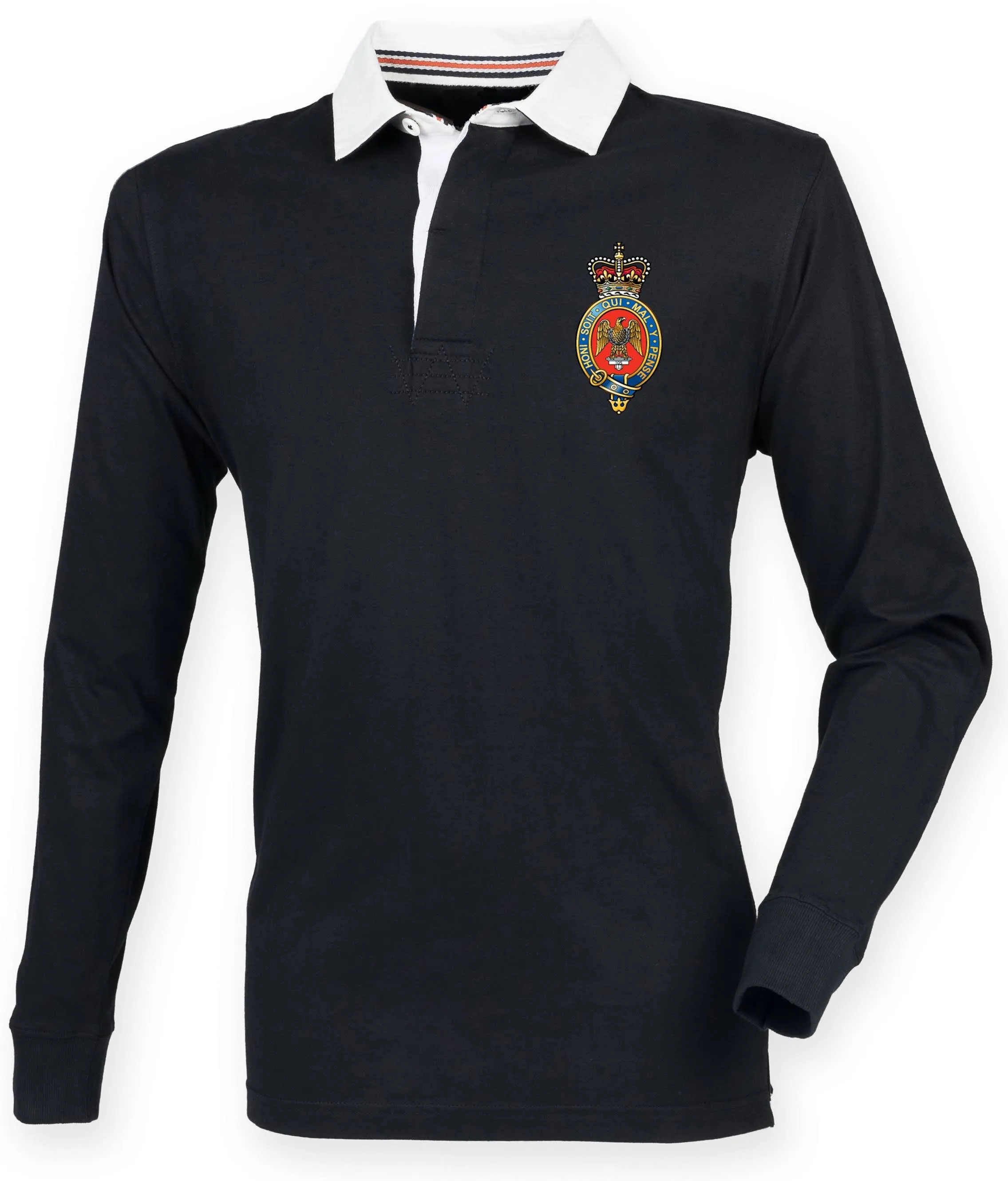 The Blues and Royals Premium Superfit Embroidered Rugby Shirt