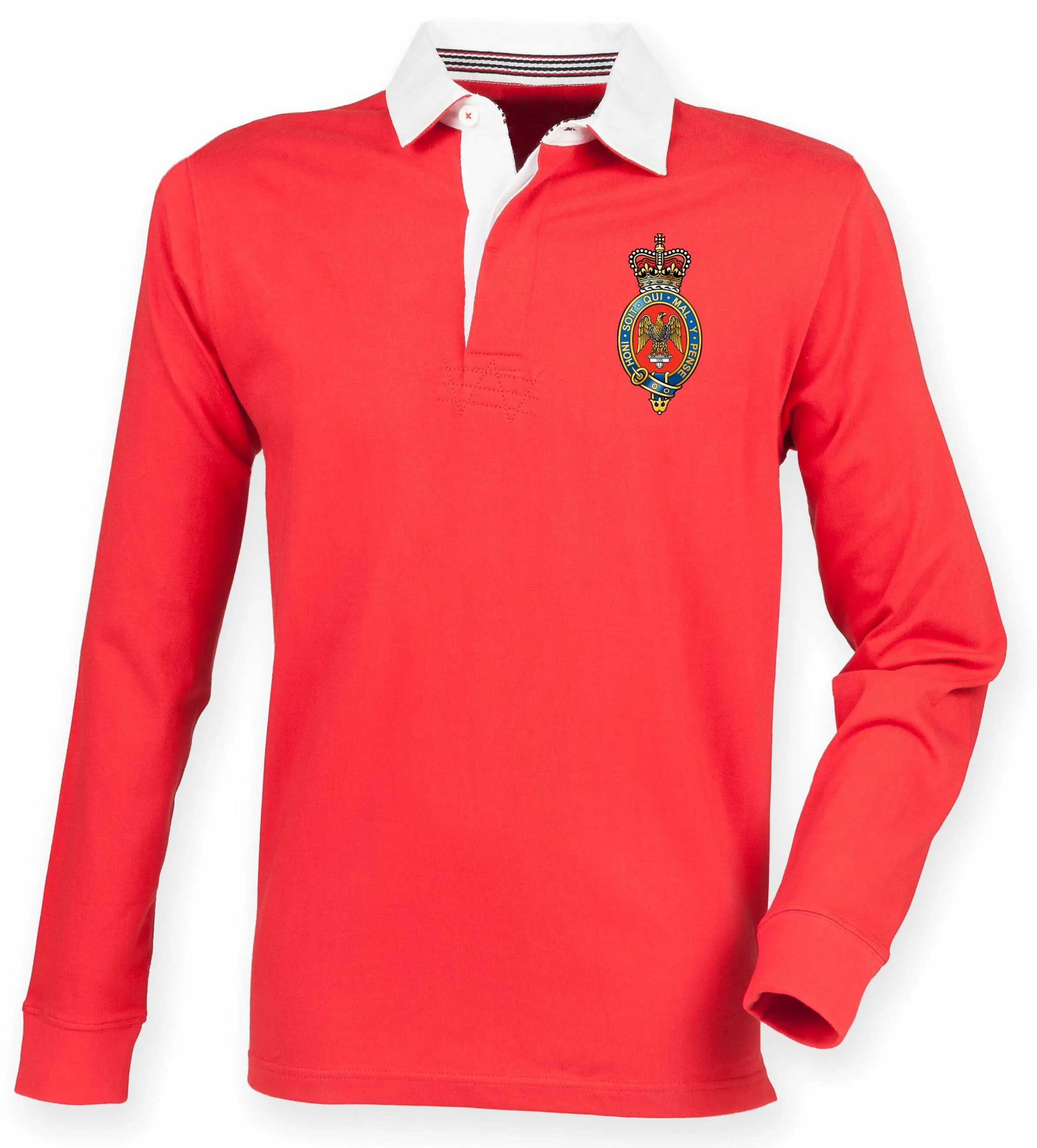 The Blues and Royals Premium Superfit Embroidered Rugby Shirt