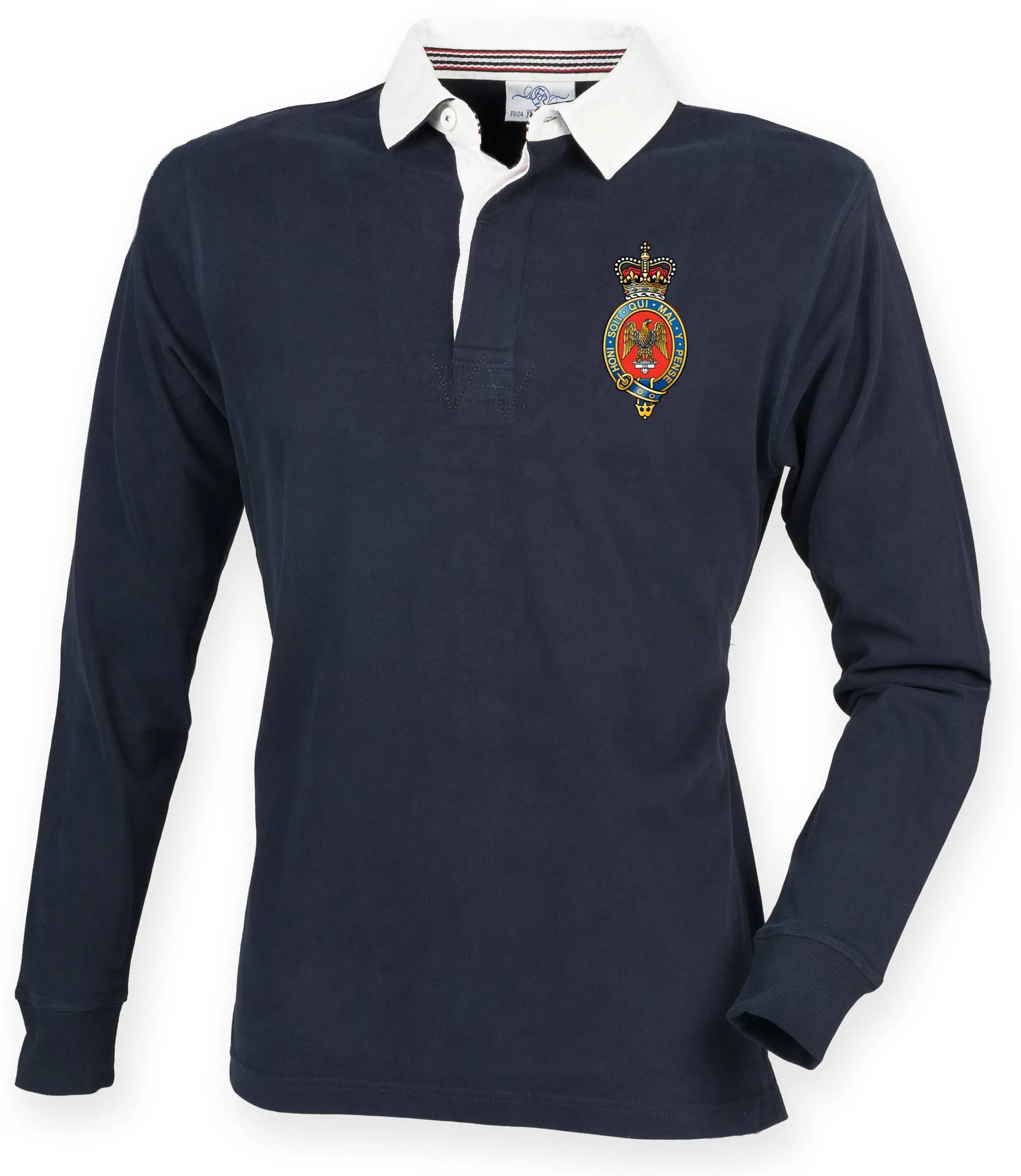 The Blues and Royals Premium Superfit Embroidered Rugby Shirt