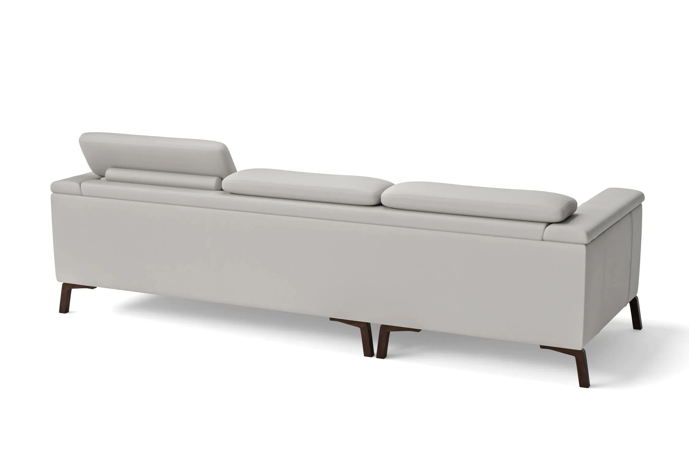 Turin 3 Seater Sofa White Leather