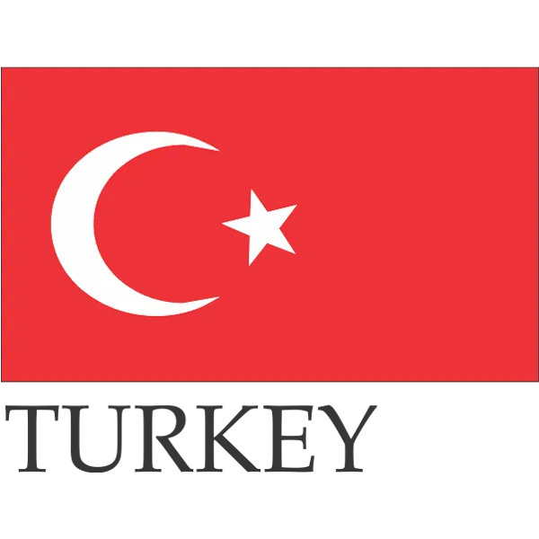 Turkey Embroidered Flag Badge