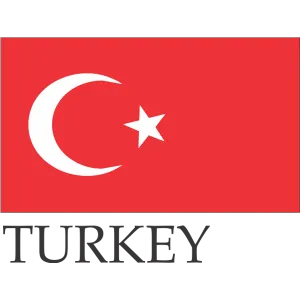 Turkey Embroidered Flag Badge