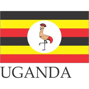 Uganda Embroidered Flag Badge