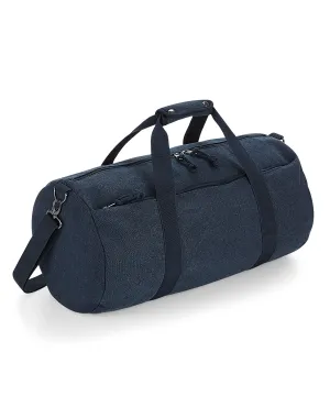 Vintage Oxford Navy - Vintage canvas barrel bag