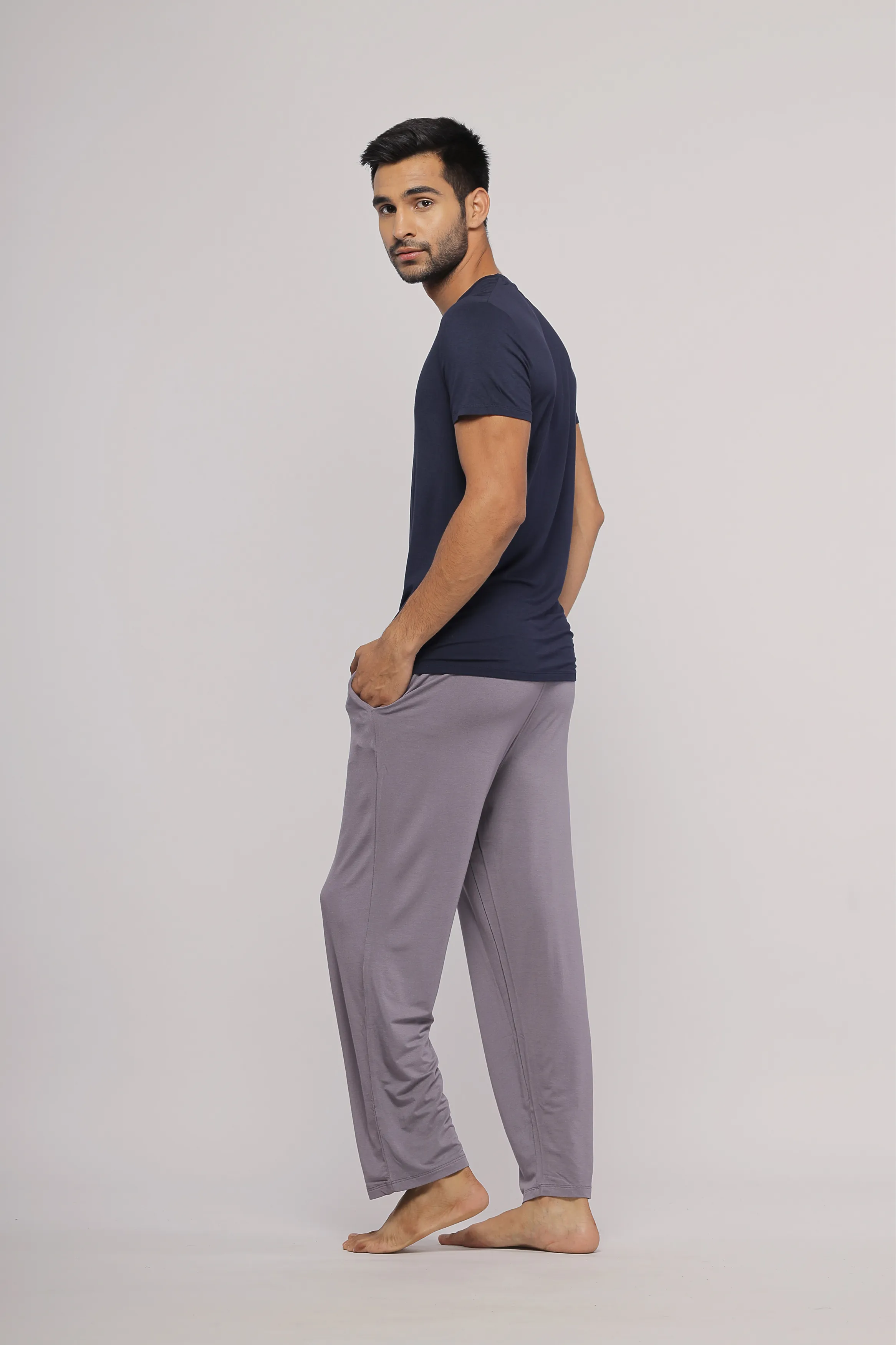 Wanderer Grey Mens Pajama Set