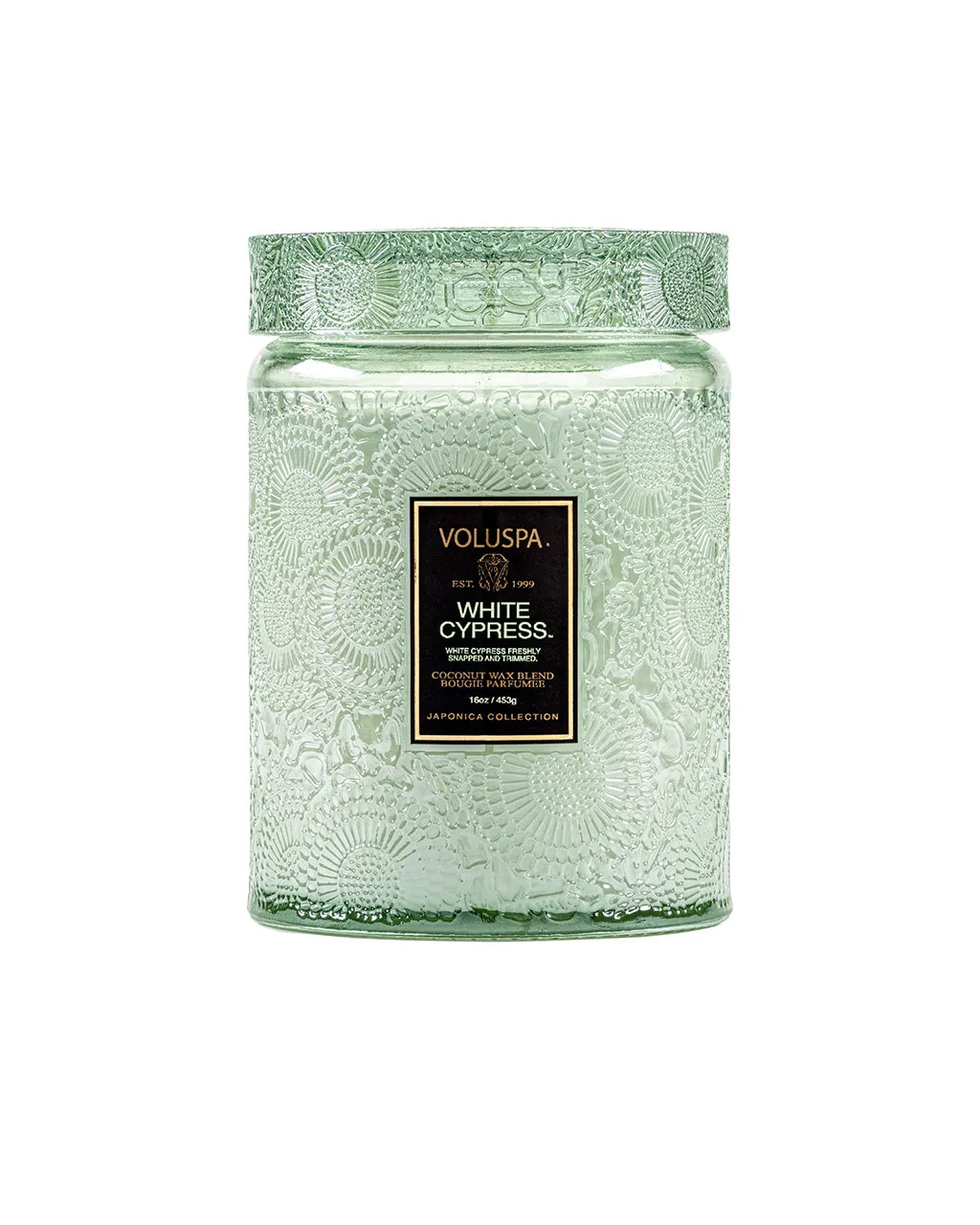 White Cypress Large Jar Candle