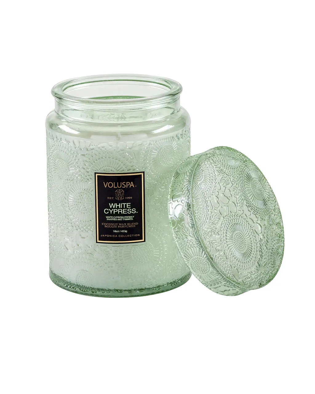 White Cypress Large Jar Candle